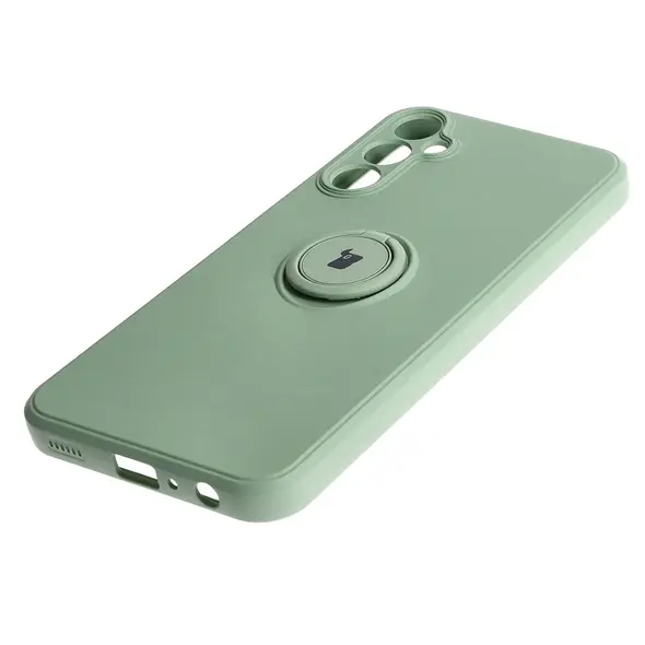 Bizon Case Silicone Ring Sq Samsung Galaxy A24 light green