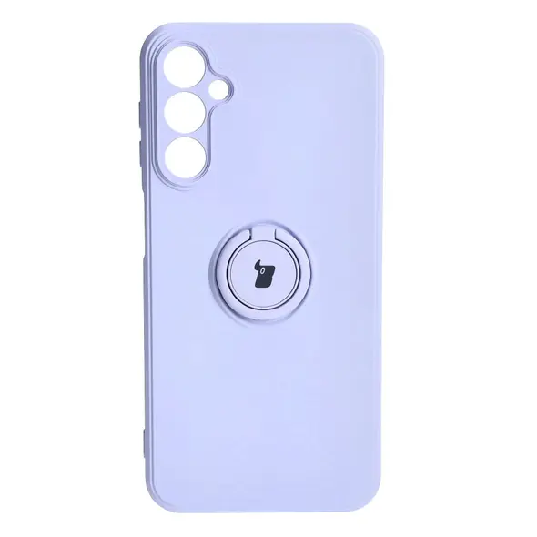 Bizon Case Silicone Ring Sq Samsung Galaxy A24 light purple