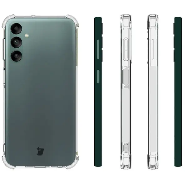Bizon Case Clear Pack case + 2x screen glass + lens glass Samsung Galaxy A24 clear