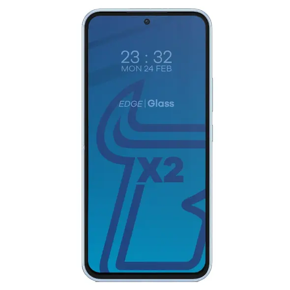 BIZON Edge 2 2x screen glass + camera glass Samsung Galaxy A54 5G