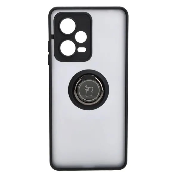 Bizon Case Hybrid Ring Xiaomi Redmi Note 12 Pro+ 5G smoky with a black frame