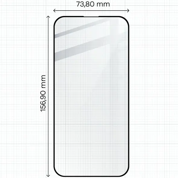 Bizon Glass Edge 2 Apple iPhone 15 Pro Max black