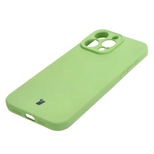 Bizon Case Silicone Apple iPhone 15 Pro Max light green