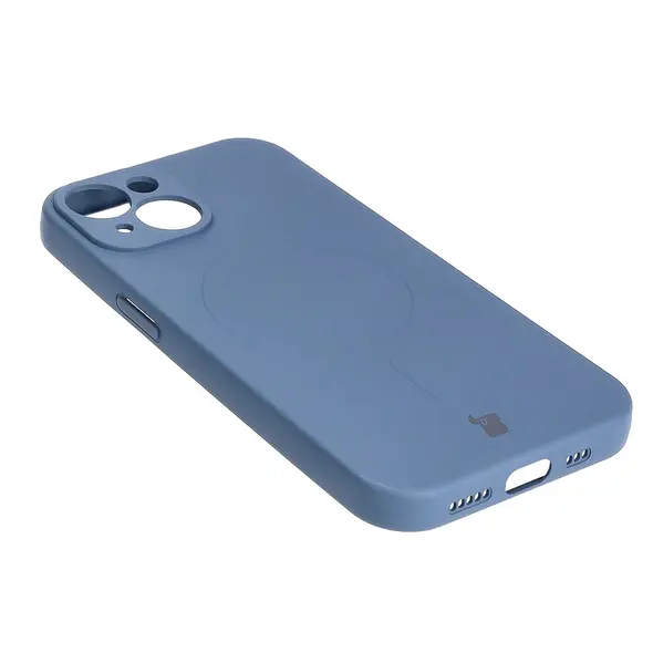 Bizon Case Silicone Magnetic Apple iPhone 15 navy blue
