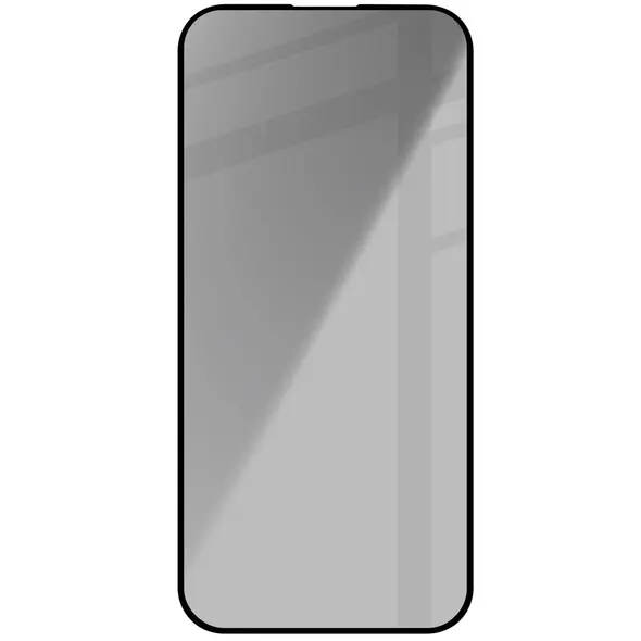 Bizon Glass Edge Shadow Apple iPhone 15 Pro tinted with a black frame