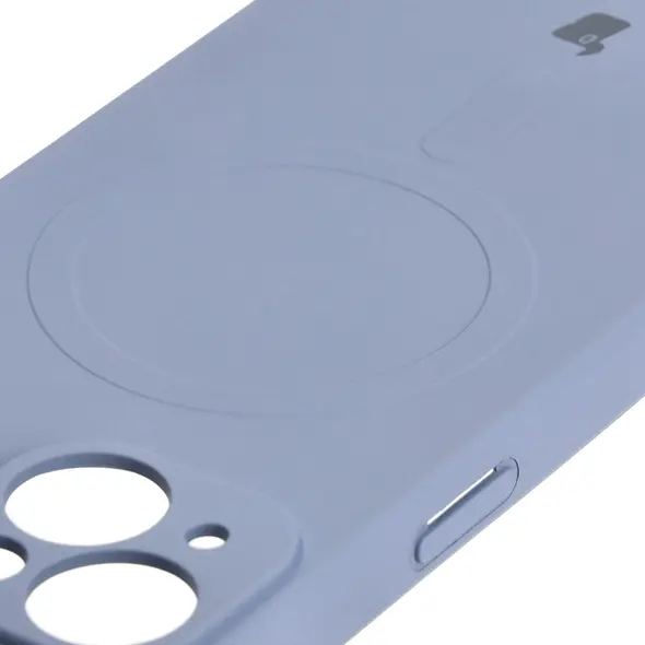 Bizon Case Silicone Magnetic Apple iPhone 15 grey