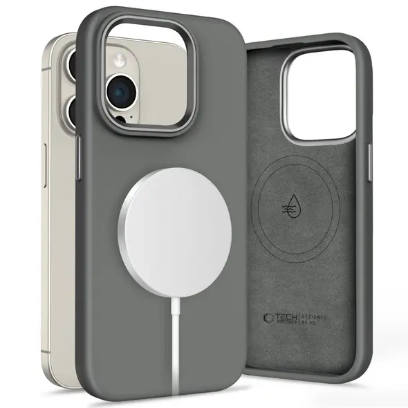 Tech-Protect Silicone Pure MagSafe Apple iPhone 15 Pro Max Clay