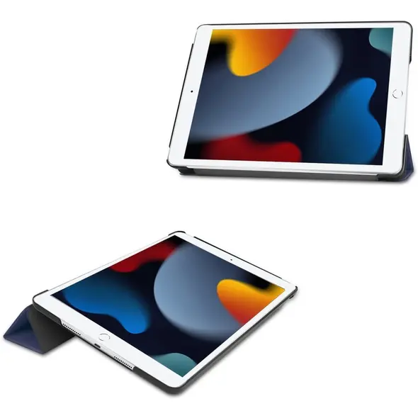 Bizon Case Tab Croc Apple iPad 9/8/7 10.2 2021/2020/2019 navy blue