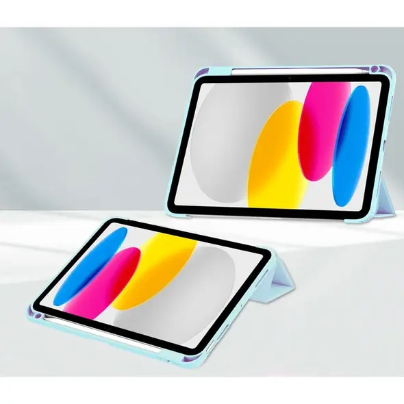 Bizon Case Tab Clear Matt Apple iPad 10 10.9 2022 blue