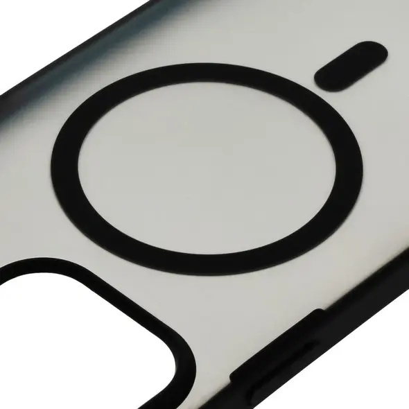 Bizon Case MatteO Apple iPhone 15 transparent with black frame