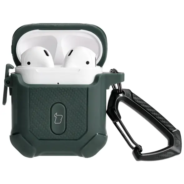 Bizon Case Headphone Armor Apple Airpods 1/2 dark green