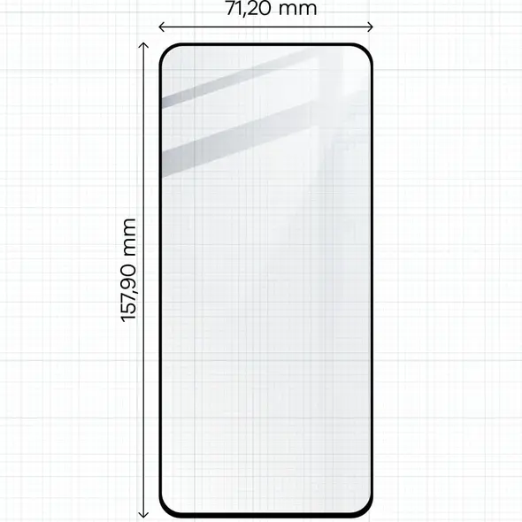 Bizon Glass Edge 2 Xiaomi 13T / 13T Pro black