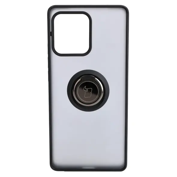 Bizon Case Hybrid Ring Motorola Edge 40 Pro smoky with a black frame