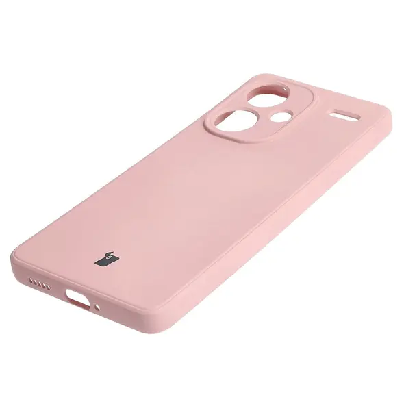 Bizon Case Silicone Sq Xiaomi Redmi Note 13 Pro+ 5G light pink