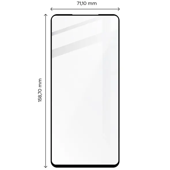 Bizon Glass Edge tempered glass - [2 PACK] + lens protection Motorola Edge 30 black