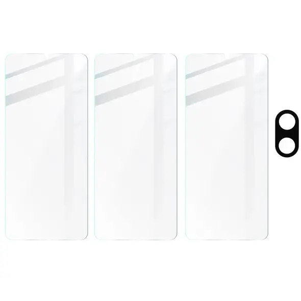 BIZON Clear 3x screen glass + camera glass Redmi 13C/Poco C65