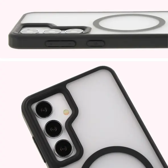 Bizon Case MatteO Samsung Galaxy S24 transparent with black frame