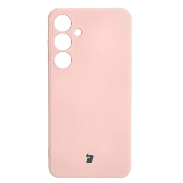 Bizon Case Silicone Sq Samsung Galaxy S24 Plus light pink