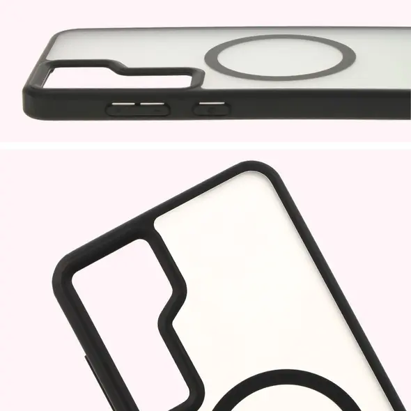 Bizon Case MatteO Samsung Galaxy S24 Plus transparent with black frame