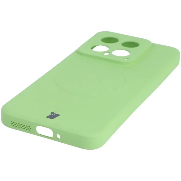 Bizon Case Silicone Magnetic Sq Xiaomi 14 light green
