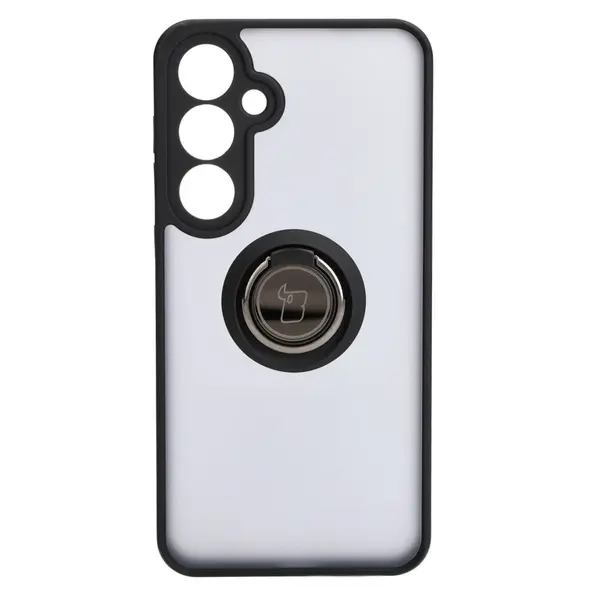 Bizon Case Hybrid Ring Samsung Galaxy S24 Plus smoky with a black frame