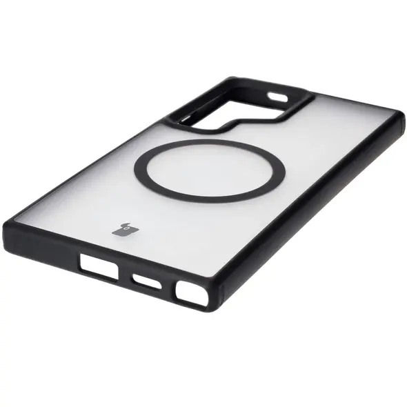 Bizon Case MatteO Samsung Galaxy S24 Ultra transparent with black frame