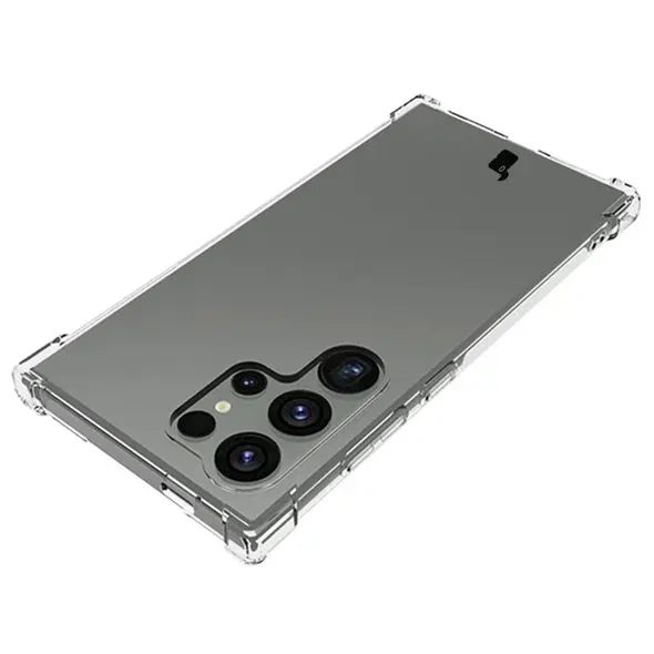Bizon Case Clear Pack case + 2x screen glass Samsung Galaxy S24 Ultra clear