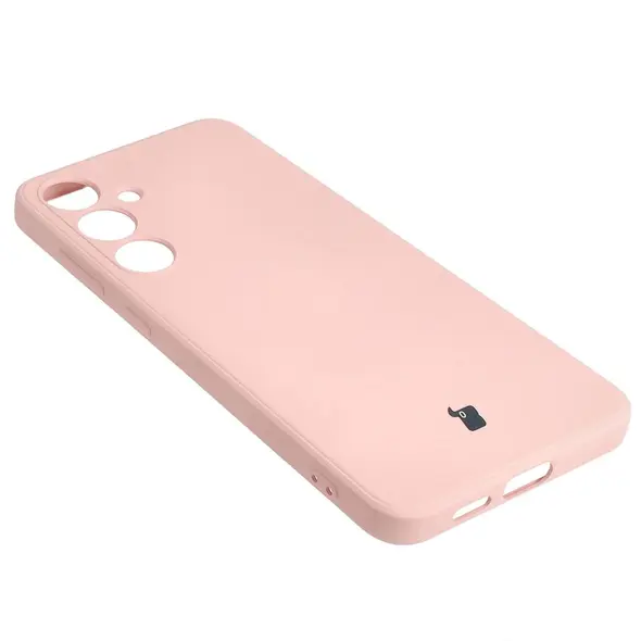 Bizon Case Silicone Sq Samsung Galaxy S24 Plus light pink