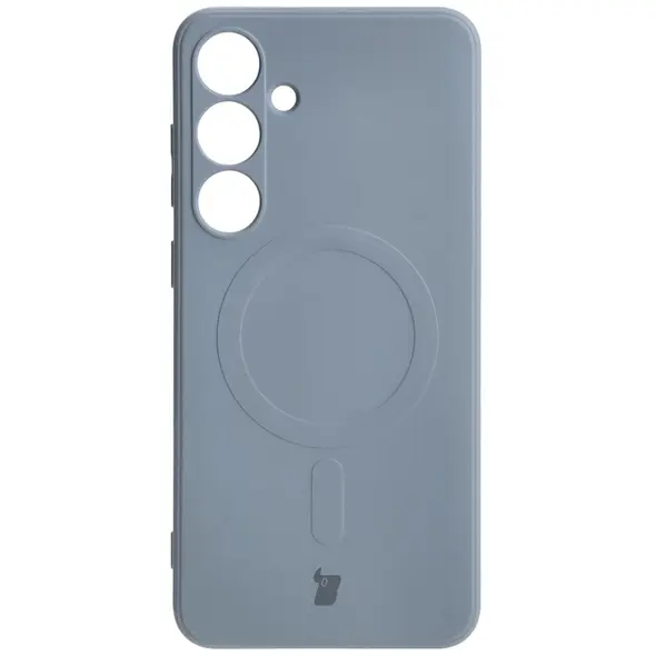 Bizon Case Silicone Magnetic Sq Samsung Galaxy S24 Plus grey