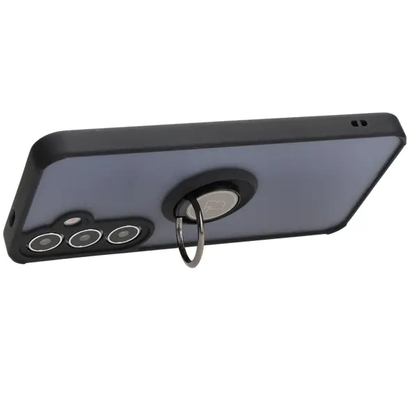 Bizon Case Hybrid Ring Samsung Galaxy S24 Plus smoky with a black frame
