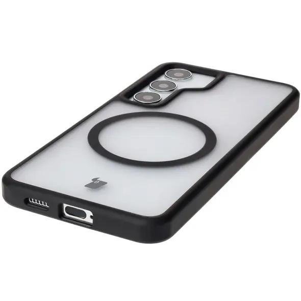Bizon Case MatteO Samsung Galaxy S24 transparent with black frame