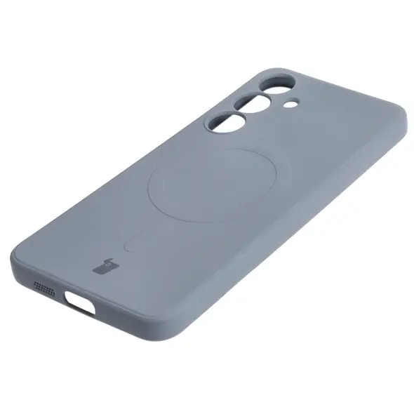 Bizon Case Silicone Magnetic Sq Samsung Galaxy S24 Plus grey