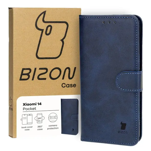 Bizon Case Pocket Xiaomi 14 navy blue