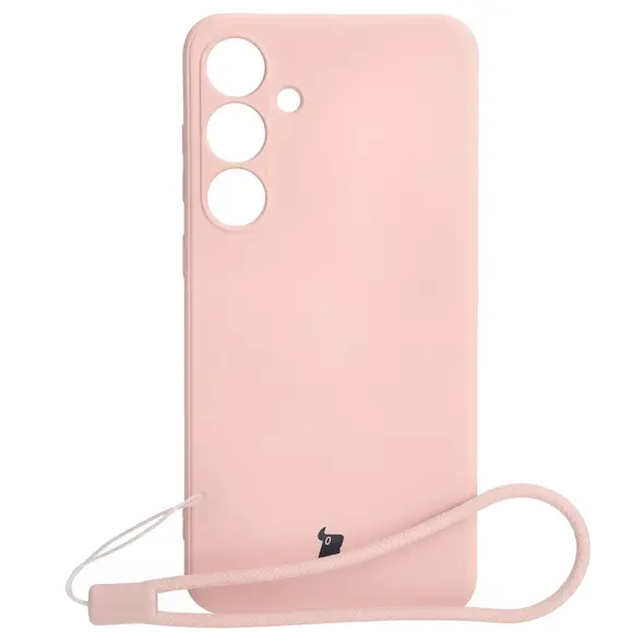 Bizon Case Silicone Sq Samsung Galaxy S24 Plus light pink