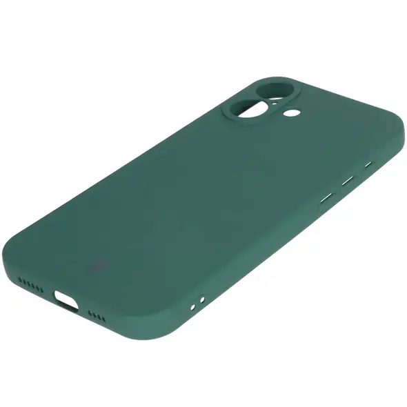 Bizon Case Silicone Magnetic Apple iPhone 16 Plus dark green