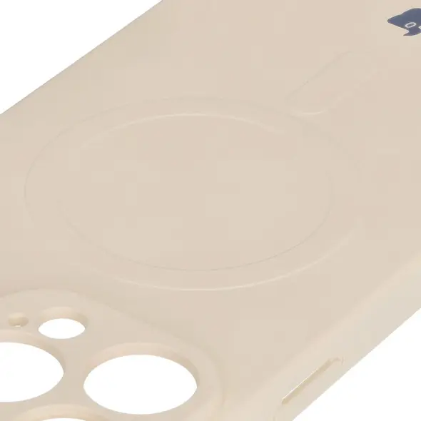 Bizon Case Silicone Magnetic Apple iPhone 16 Pro Max beige