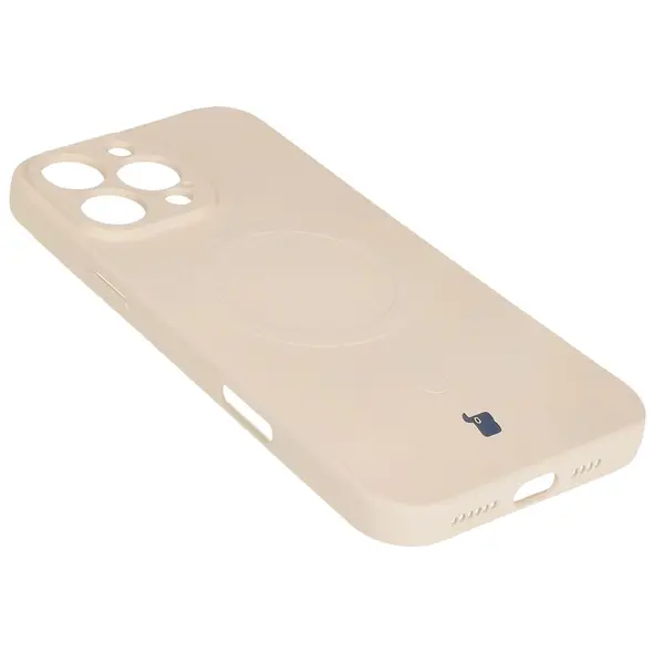 Bizon Case Silicone Magnetic Apple iPhone 16 Pro Max beige
