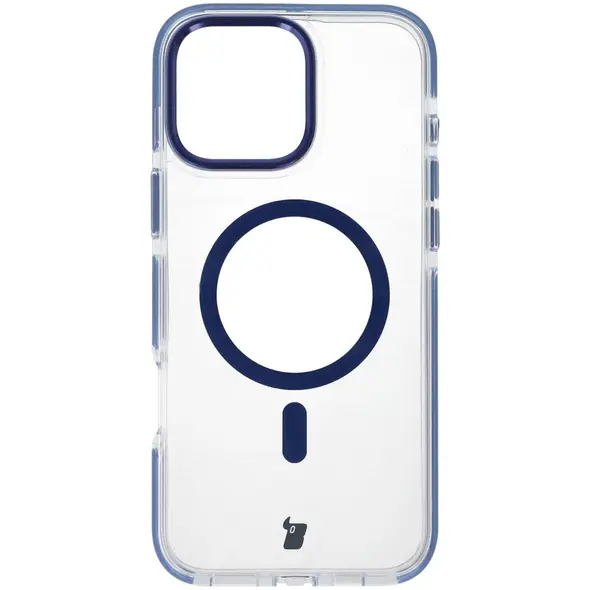 Bizon Case Marco Apple iPhone 16 Pro Max clear with blue frame