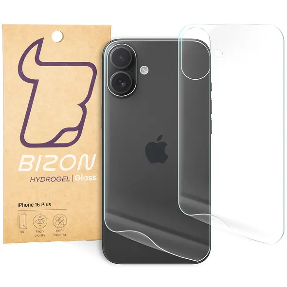 Bizon Glass Hydrogel Apple iPhone 16 Plus [2 PACK]