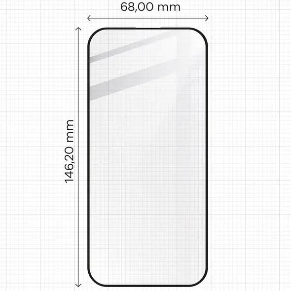 Bizon Glass Edge 2 Apple iPhone 16 Pro black