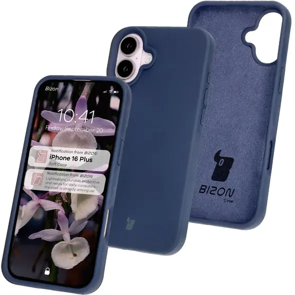 Bizon Soft Case Apple iPhone 16 Plus dark blue