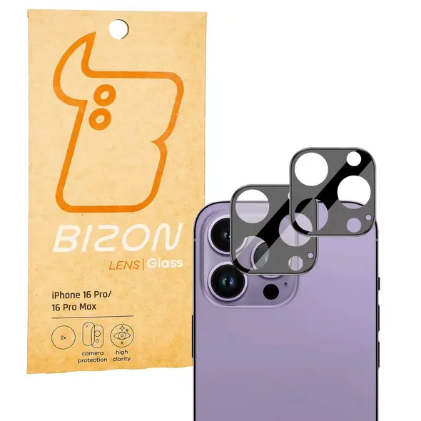 Bizon Glass Lens Apple iPhone 16 Pro / 16 Pro Max [2 PACK]
