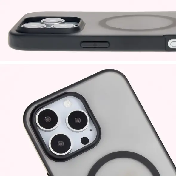 Bizon Case MatteO Apple iPhone 16 Pro transparent with black frame