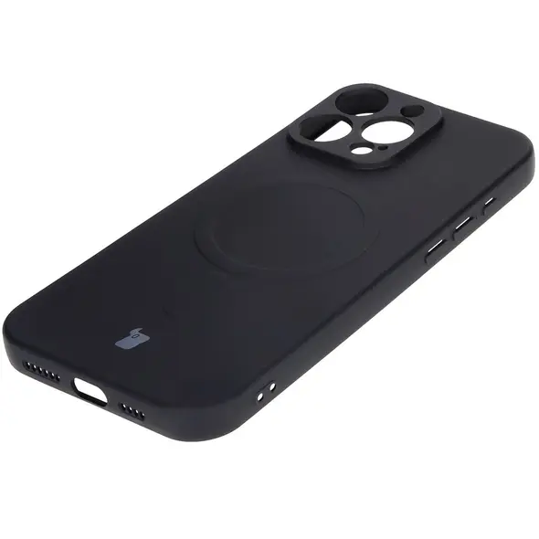 Bizon Case Silicone Magnetic Apple iPhone 16 Pro Max black