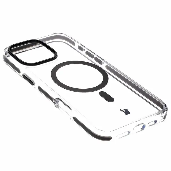 Bizon Case Marco Apple iPhone 16 Pro Max clear with black frame