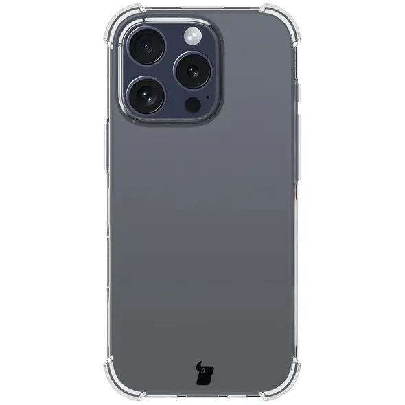 Bizon Case Clear Pack case + 2x tempered glass + lens glass Apple iPhone 16 Pro