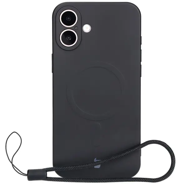 Bizon Case Silicone Magnetic Apple iPhone 16 Plus black
