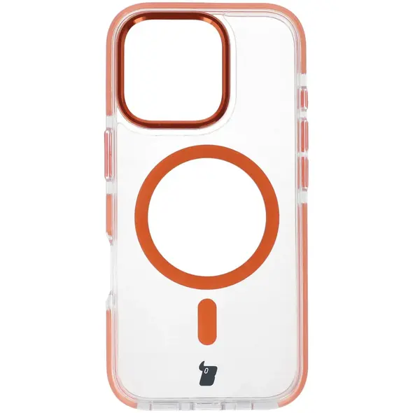 Bizon Case Marco Apple iPhone 16 Pro clear with orange frame