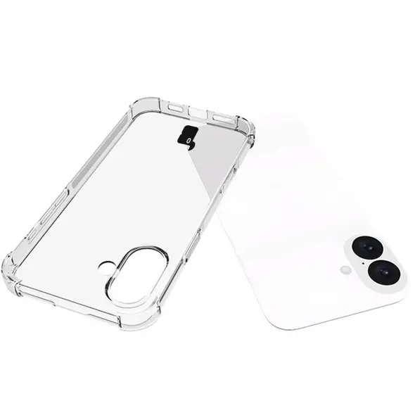 Bizon Case Clear Pack case + 2x tempered glass + lens glass Apple iPhone 16 Plus