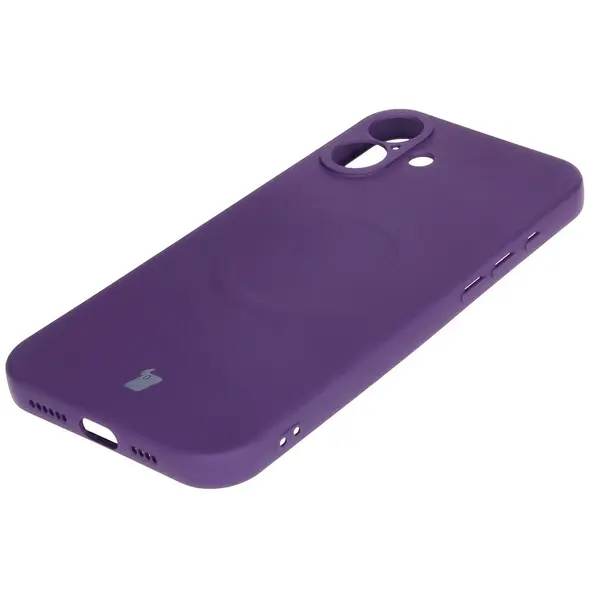 Bizon Case Silicone Magnetic Apple iPhone 16 Plus plum